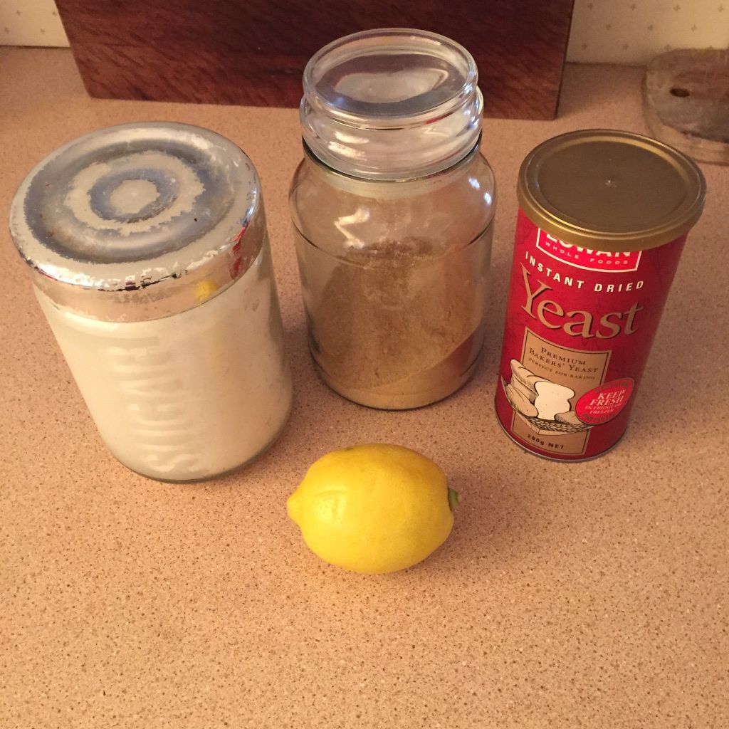 Ginger beer ingredients.